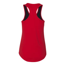 Load image into Gallery viewer, Sconnie Womens Colorblock Racerback Tank - Black/Red