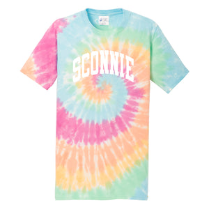 Sconnie Arch Pastel Tie Dye T-Shirt - Pastel Rainbow