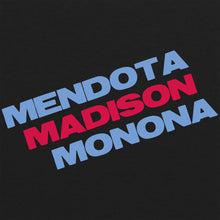 Load image into Gallery viewer, Mendota Madison Monona Tri-Blend T-shirt - Vintage Black