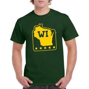 Wisconsin Stars T-Shirt - Forest