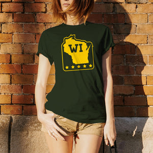 Wisconsin Stars T-Shirt - Forest