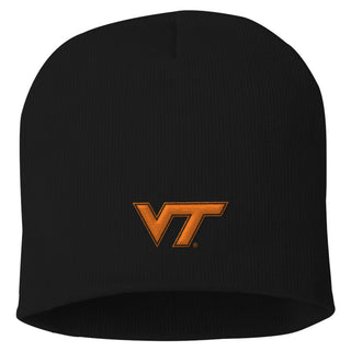 Virginia Tech Primary Logo Solid Knit Beanie