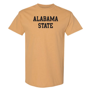 Alabama State Hornets Basic Block T-Shirt - Old Gold