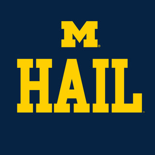 Michigan Block M Hail T-Shirt - Navy