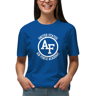 Air Force Academy Falcons Distressed Circle Logo T-Shirt - Royal