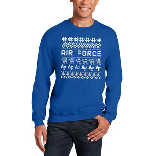 Air Force Academy Ugly Holiday Sweater Crewneck - Royal
