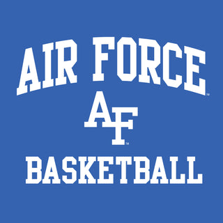 Air Force Academy Arch Logo Basketball T-Shirt - Royal