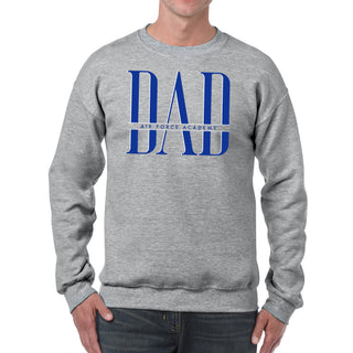 Air Force Academy Falcons Classic Dad Crewneck Sweatshirt - Sport Grey