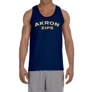 Akron Zips Arch Logo Tank Top - Navy