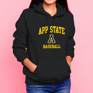 App State Arch Logo Baseball Hoodie - Black