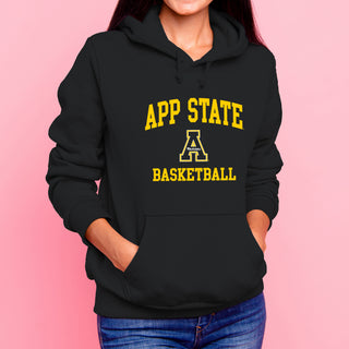 App State Arch Logo Basketball Hoodie - Black
