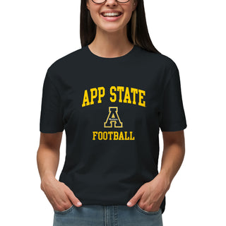 App State Arch Logo Football T-Shirt - Black