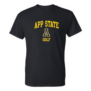 App State Arch Logo Golf T-Shirt - Black