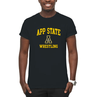 App State Arch Logo Wrestling T-Shirt - Black