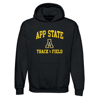 App State Arch Logo Track & Field Hoodie - Black