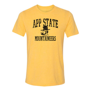 Appalachian State Josef Canvas Triblend Short Sleeve T Shirt - Yellow Gold