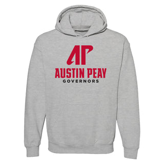 Austin Peay Governors Institutional Logo Hoodie - Sport Grey