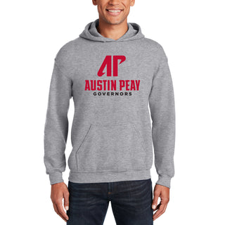 Austin Peay Governors Institutional Logo Hoodie - Sport Grey