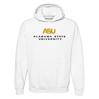 Alabama State Hornets Institutional Logo Hoodie - White