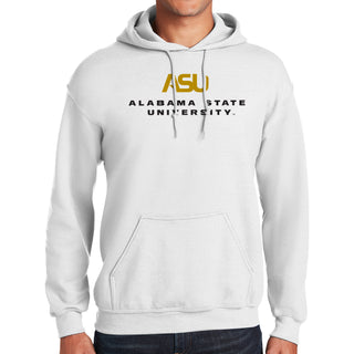 Alabama State Hornets Institutional Logo Hoodie - White