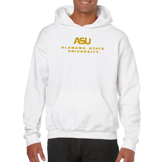 Alabama State Hornets Institutional Logo Hoodie - White