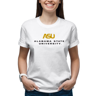 Alabama State Hornets Institutional Logo T-Shirt - White
