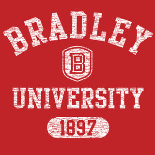 Bradley Athletic Arch Hoodie - Red