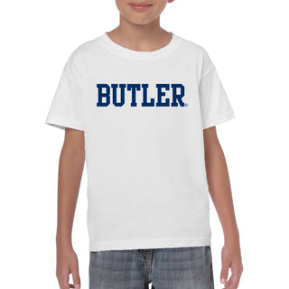 Butler University Bulldogs Basic Block Youth T-Shirt - White