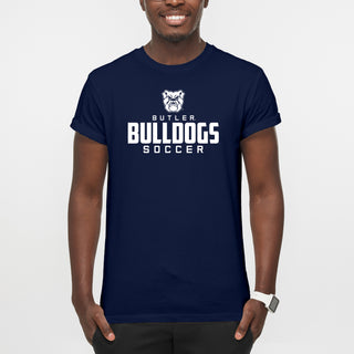 Butler University Bulldogs Mascot Wordmark Soccer T-Shirt - Navy