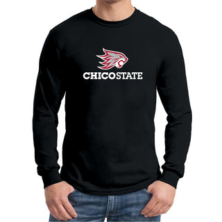 Chico State Wildcats Primary Logo Long Sleeve T-Shirt - Black