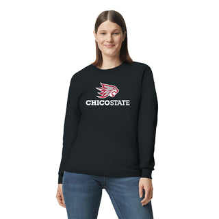 Chico State Wildcats Primary Logo Long Sleeve T-Shirt - Black