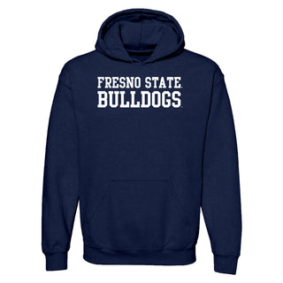 Fresno State Bulldogs Basic Block Hoodie - Navy