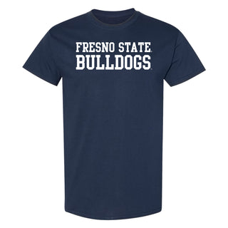 Fresno State Bulldogs Basic Block T-Shirt - Navy