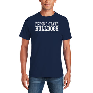 Fresno State Bulldogs Basic Block T-Shirt - Navy