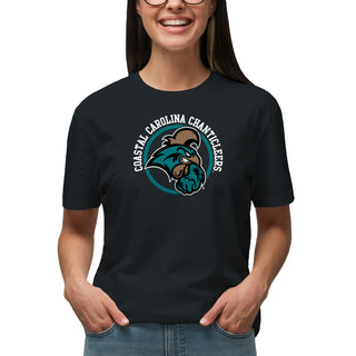 Coastal Carolina Chanticleers Distressed Circle Logo T-Shirt - Black