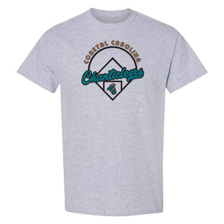 Coastal Carolina University Chanticleers Baseball Field T-Shirt - Sport Grey