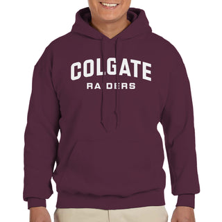 Colgate Front Back Print Hoodie - Maroon