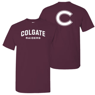 Colgate Front Back Print T-Shirt - Maroon