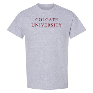 Colgate Institutional Logo T-Shirt - Sport Grey