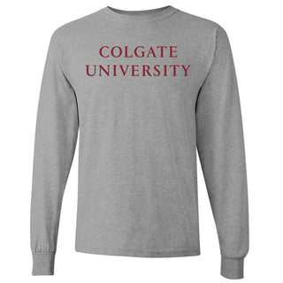Colgate Institutional Logo Long Sleeve - Sport Grey