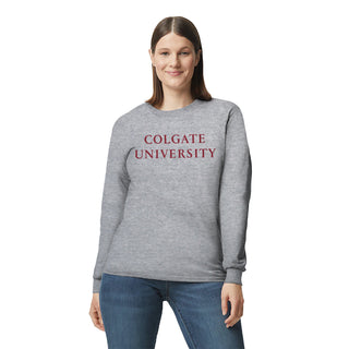 Colgate Institutional Logo Long Sleeve - Sport Grey