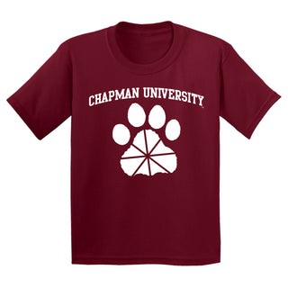 Chapman University Panthers Arch Logo Youth T-Shirt - Cardinal