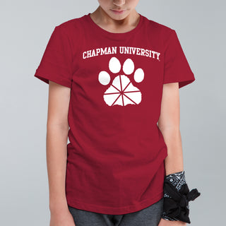 Chapman University Panthers Arch Logo Youth T-Shirt - Cardinal