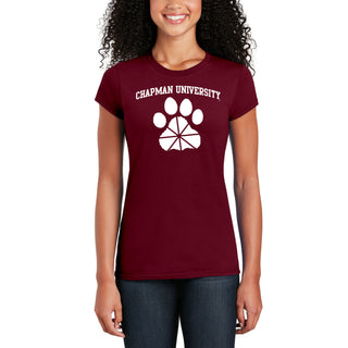 Chapman University Panthers Arch Logo Women's T-Shirt - Cardinal