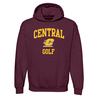 Central Michigan Arch Logo Golf Hoodie - Maroon