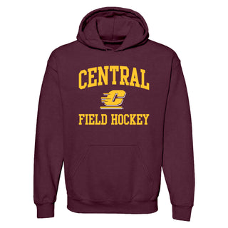 Central Michigan Arch Logo Field Hockey Hoodie - Maroon