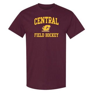 Central Michigan Arch Logo Field Hockey T-Shirt - Maroon