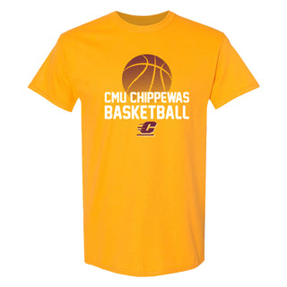 Central Michigan Basketball Flux T Shirt - Gold