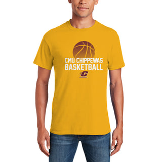 Central Michigan Basketball Flux T Shirt - Gold