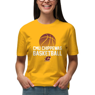 Central Michigan Basketball Flux T Shirt - Gold